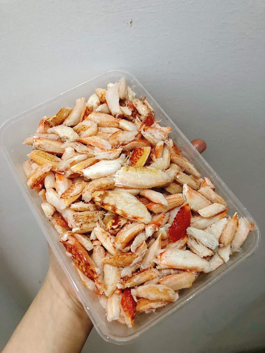 Thịt càng ghẹ đông lạnh loại lớn Khay 250gr