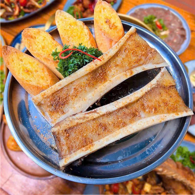 Ống Tủy Bò Mỹ Cắt Nướng