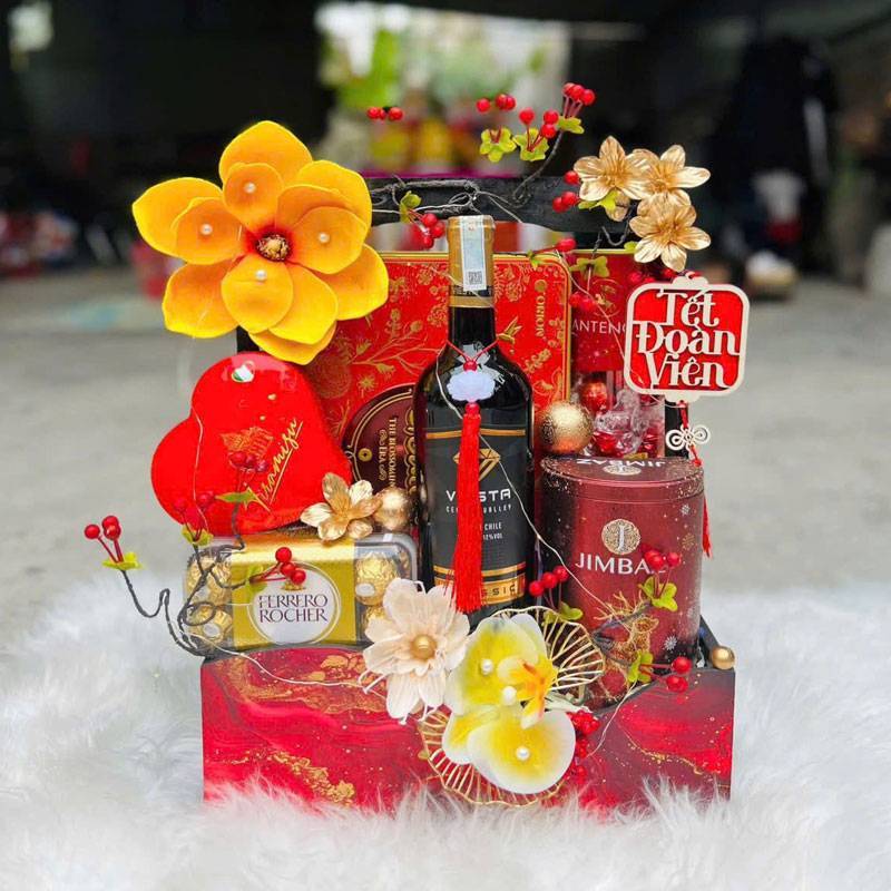 Giỏ Quà Tết, Hộp Quà Tết Đức Huệ Long An