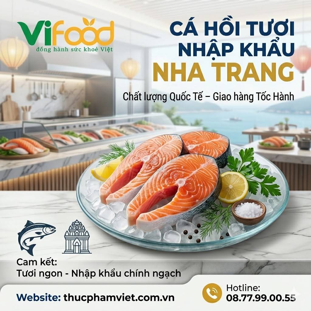 Cá Hồi Tươi Nhập Khẩu Tại Nha Trang Giá Sỉ | Cá Hồi Chất Lượng