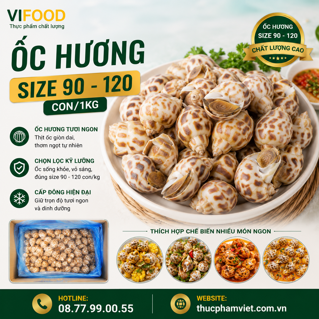 Ốc Hương Size 90 - 120 con/1kg