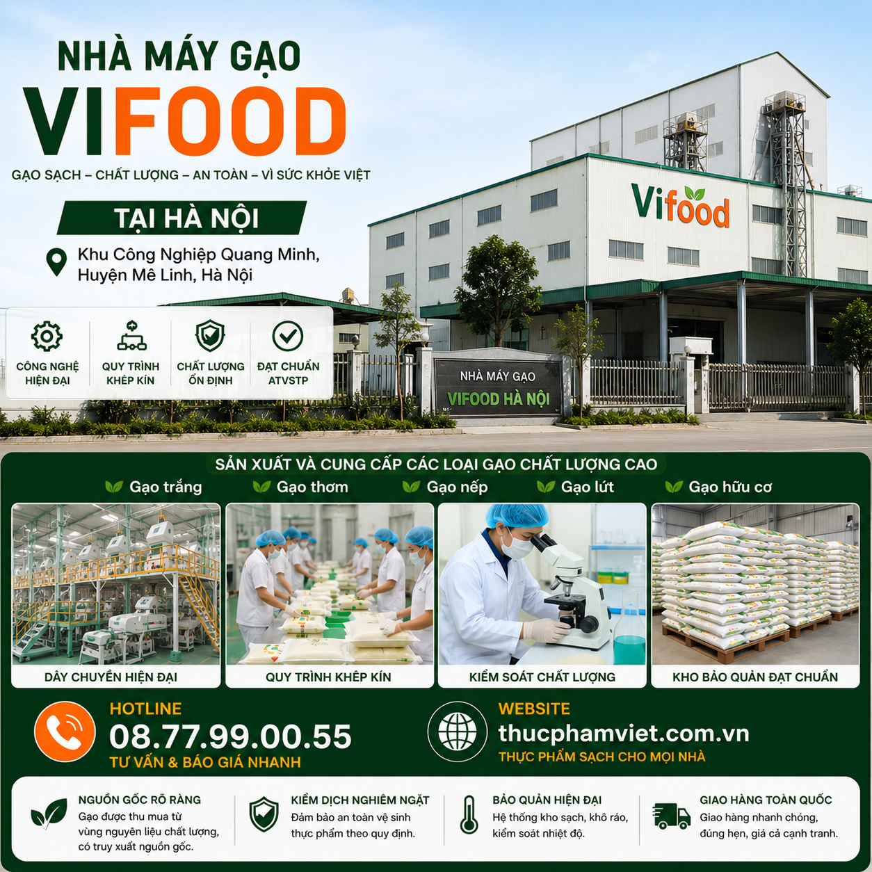 Nhà Máy Gạo TP Hà Nội