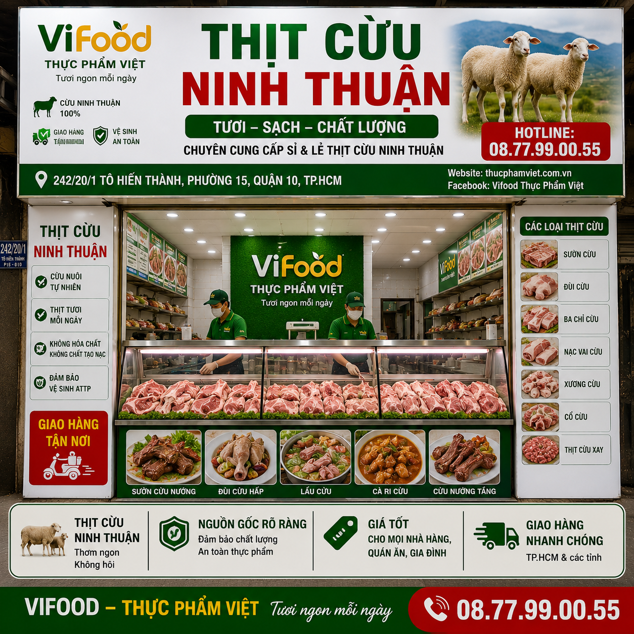 Thịt Cừu Ninh Thuận – Đặc Sản Thơm Ngon, Giá Sỉ Tại VIFOOD