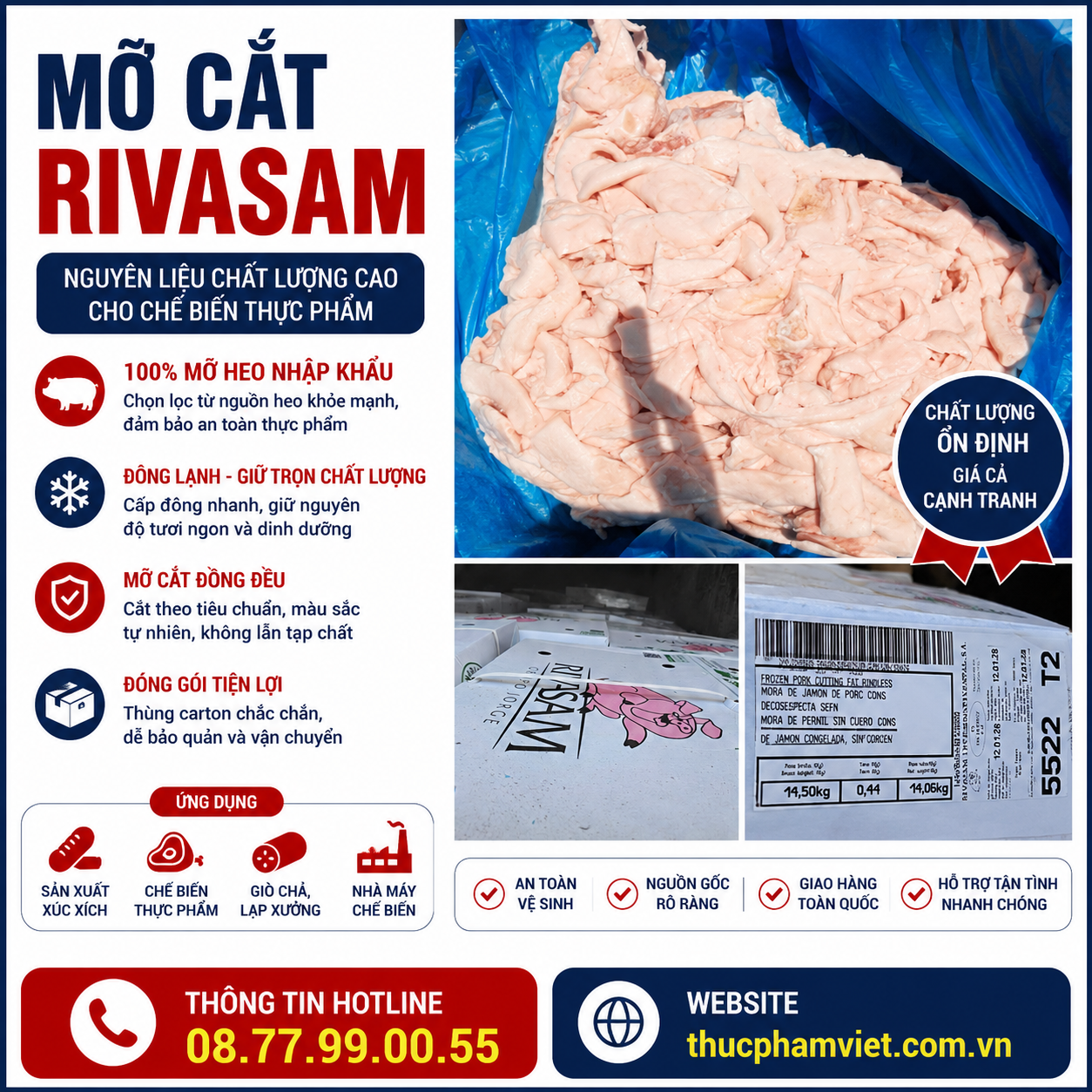 Mỡ cắt Rivasam