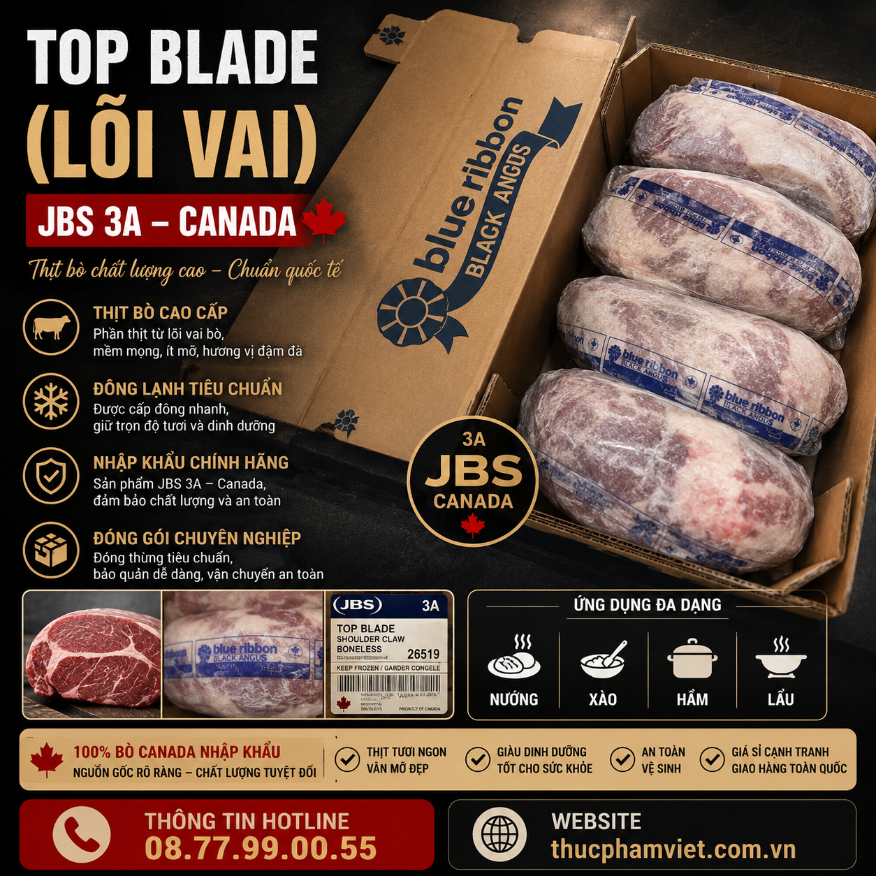 Top Blade (Lõi Vai) JBS 3A Canada