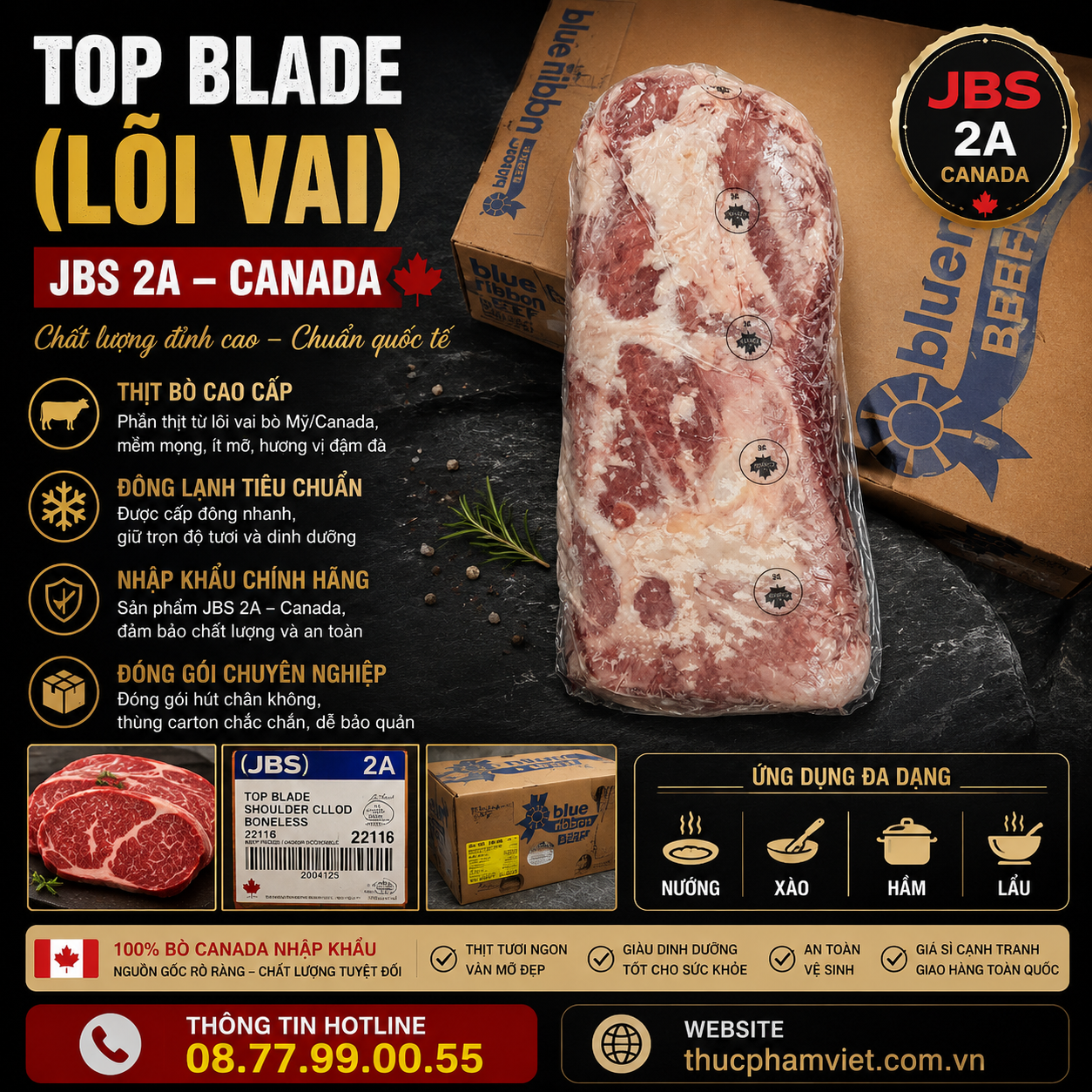 Top Blade (Lõi Vai) JBS 2A Canada