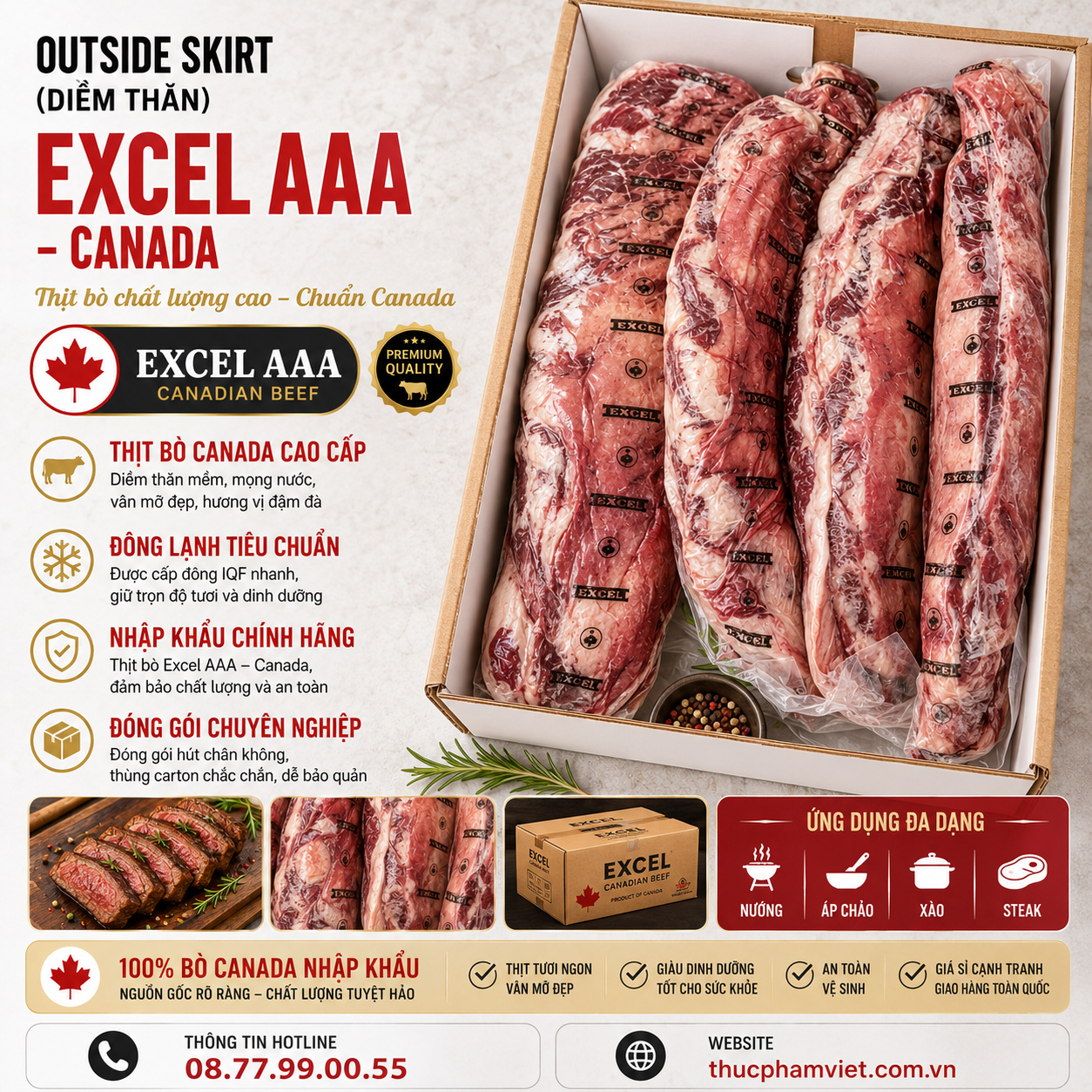 Outside Skirt (Diềm thăn) Excel AAA- Canada
