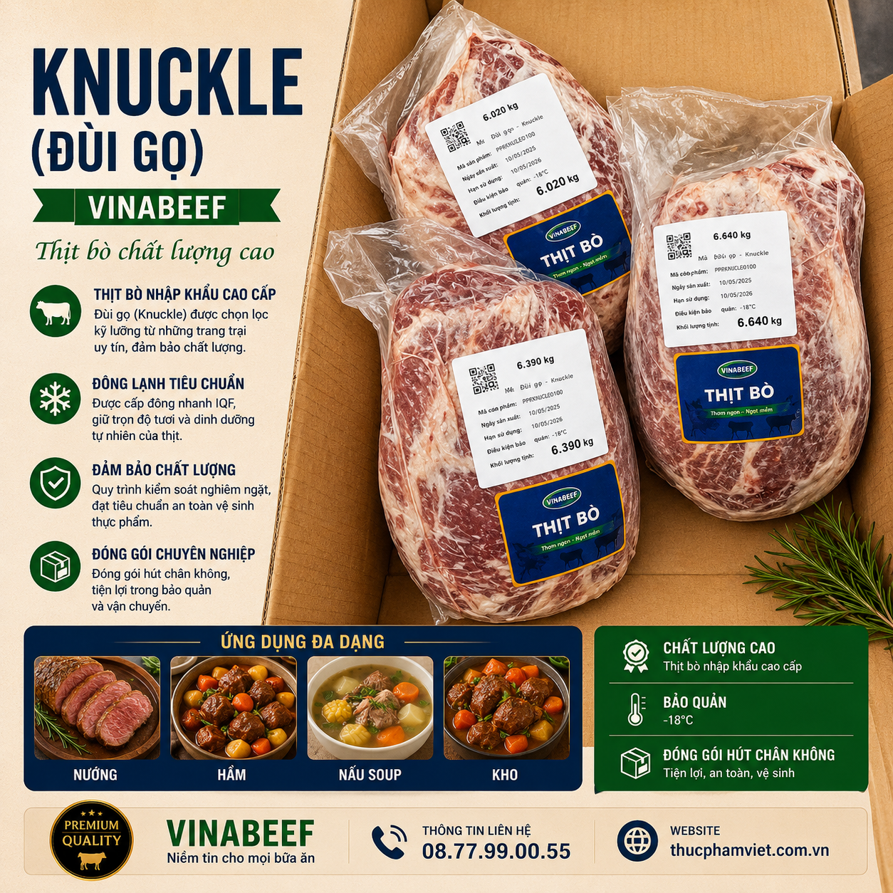 Knucle (Đùi Gọ) Vinabeef