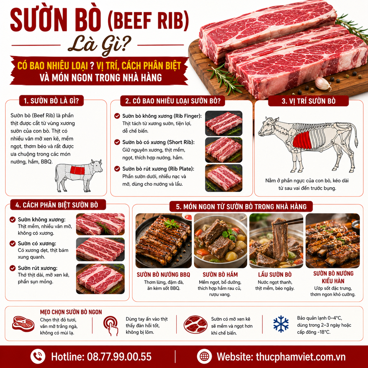 Sườn bò Beef Rib nhập khẩu