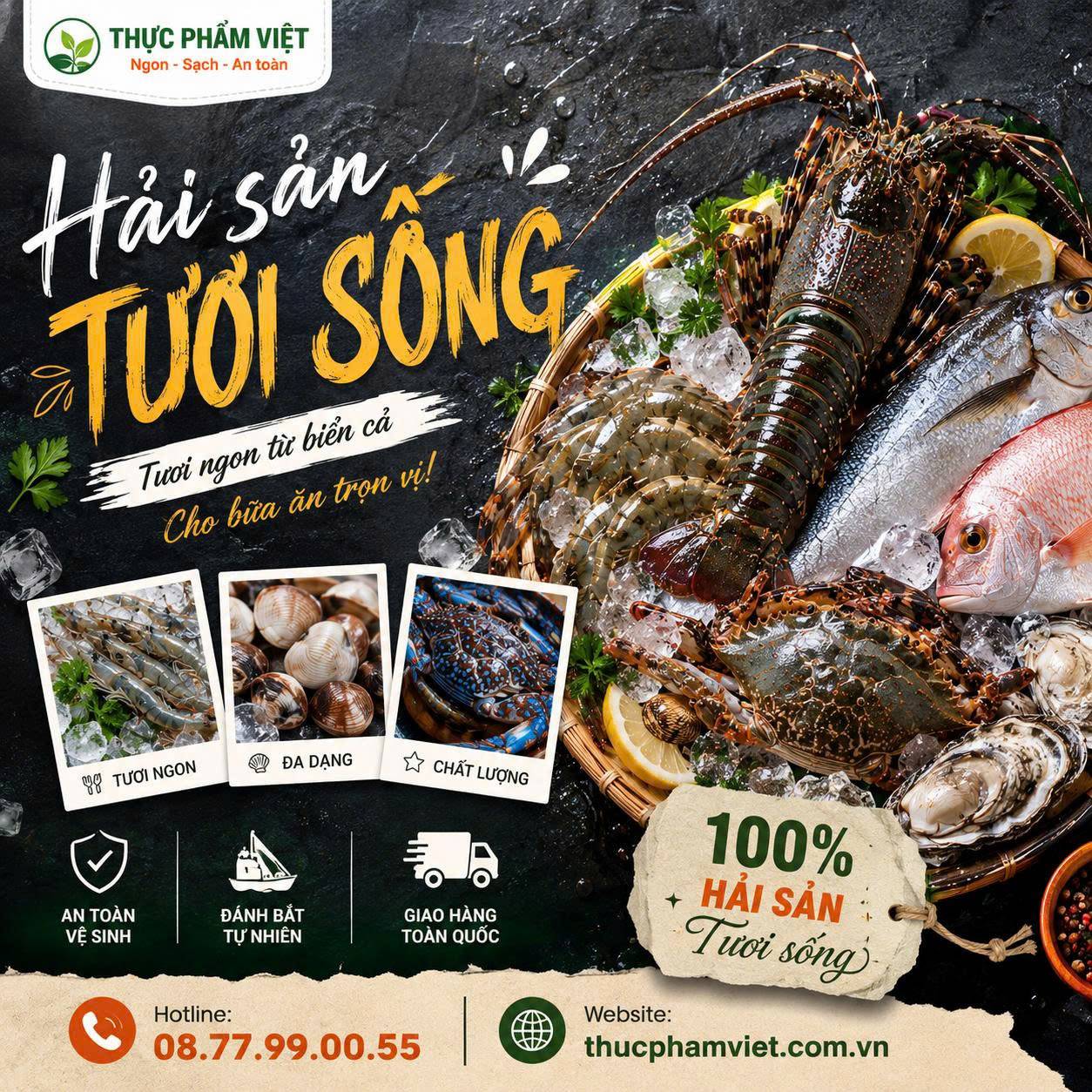 Địa chỉ mua hải sản tươi sống tại Phường Tân Tạo