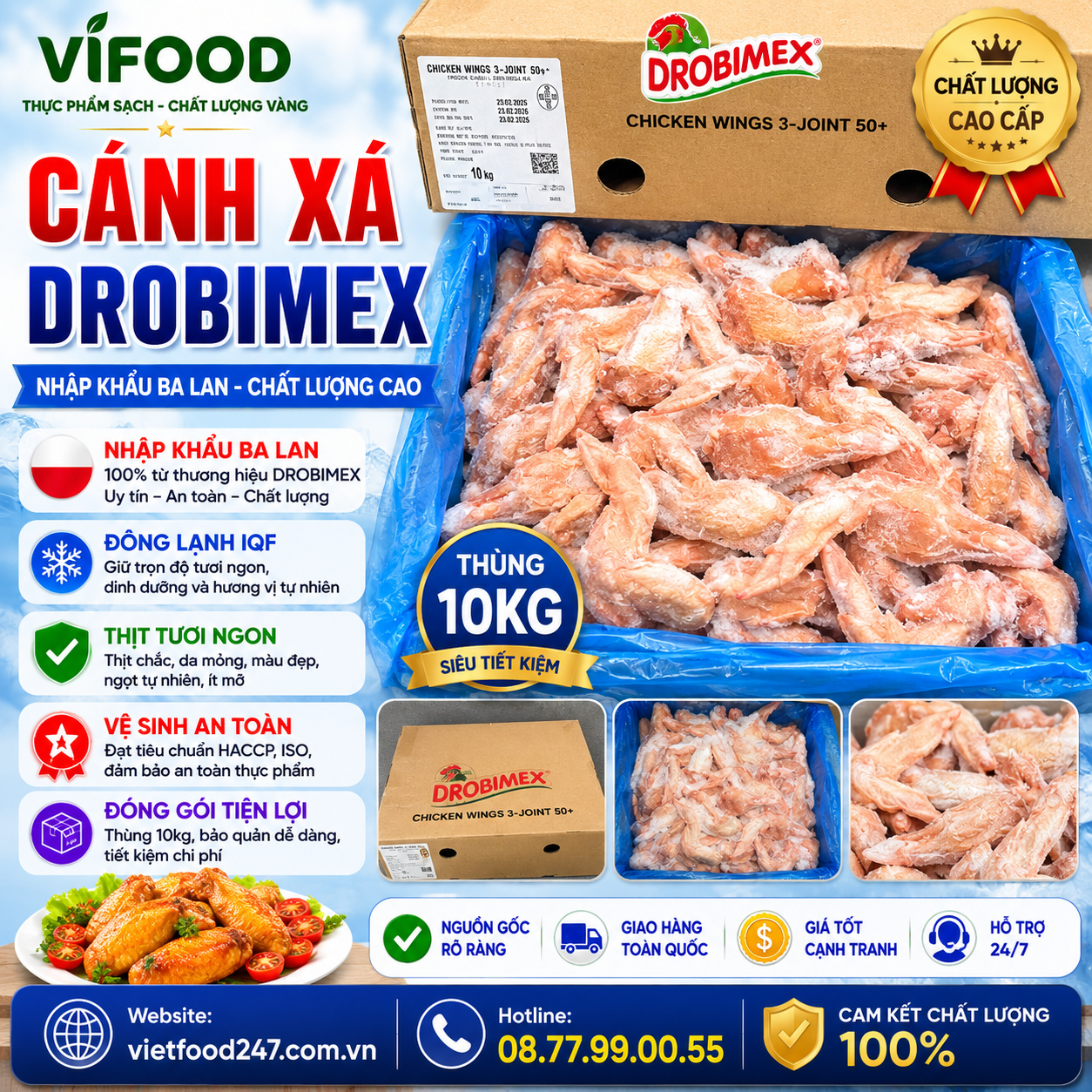 Cánh Xá Drobimex Nhập Khẩu Ba Lan