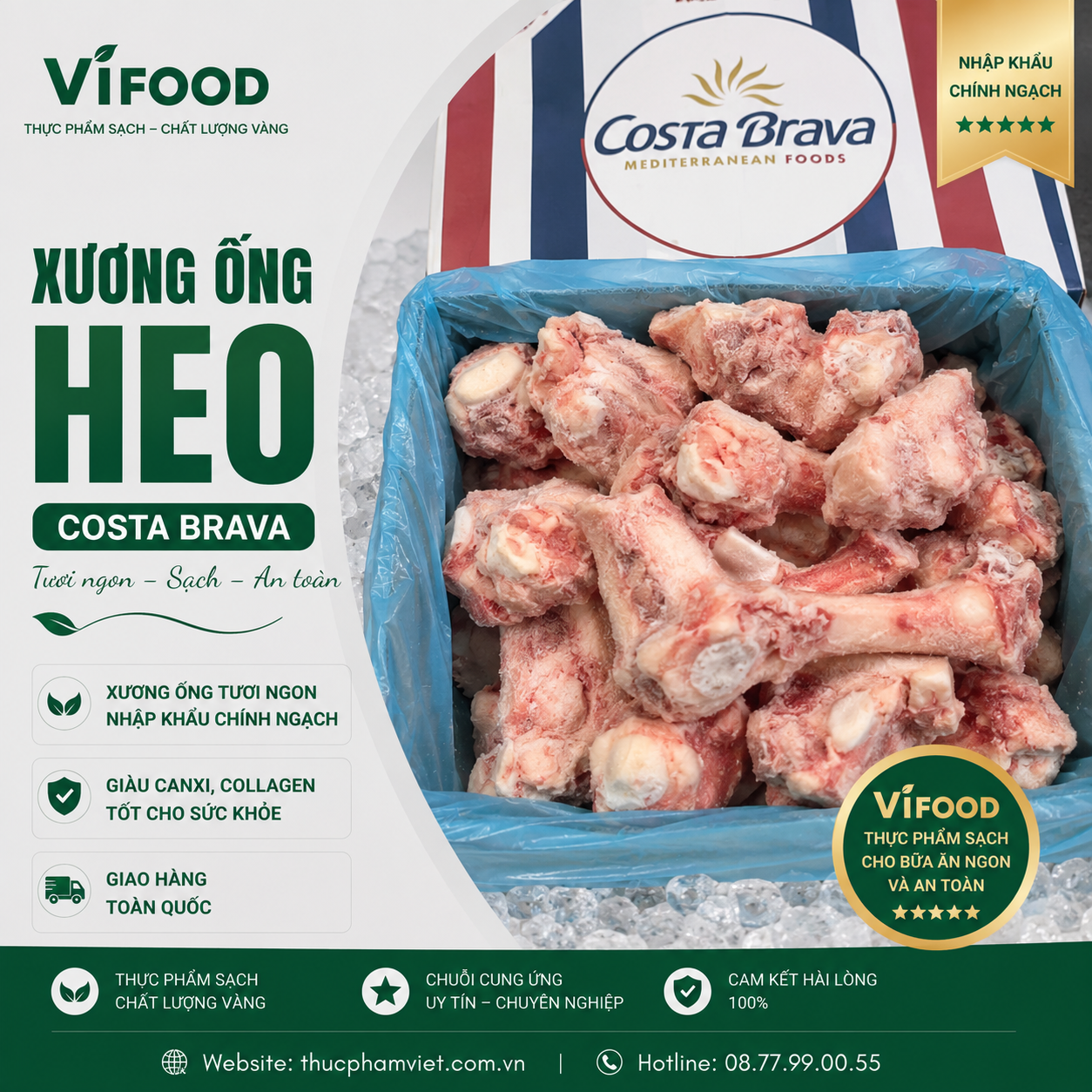 Xương Ống Heo Costa Brava