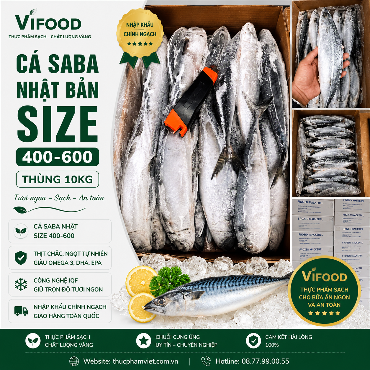 Cá Saba Nhật Size 400-600