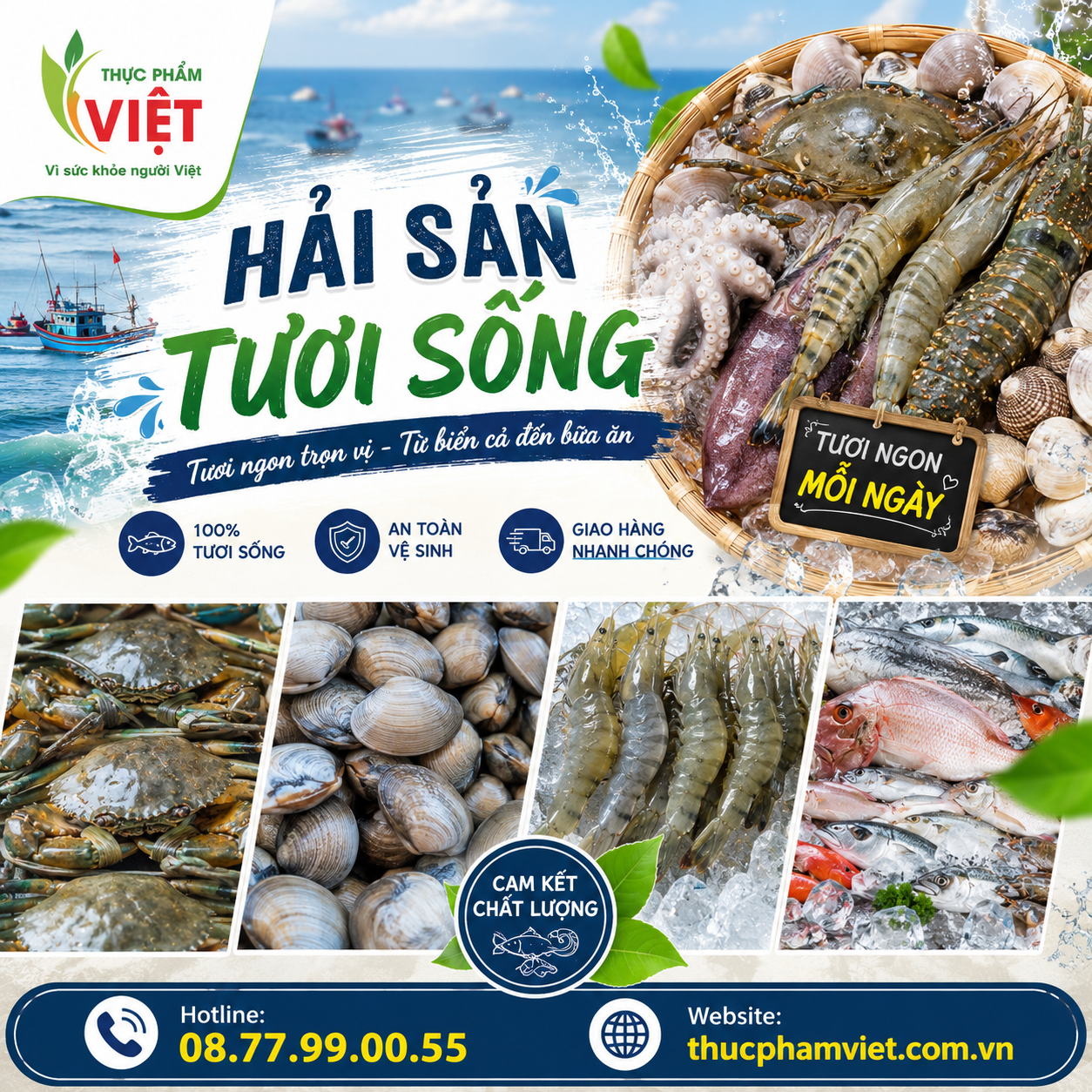 Mua hải sản tươi sống tại Phường Linh Xuân