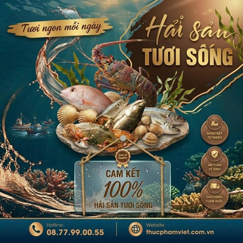 Sỉ và lẻ hải sản tươi sống tại Phường Long Phước