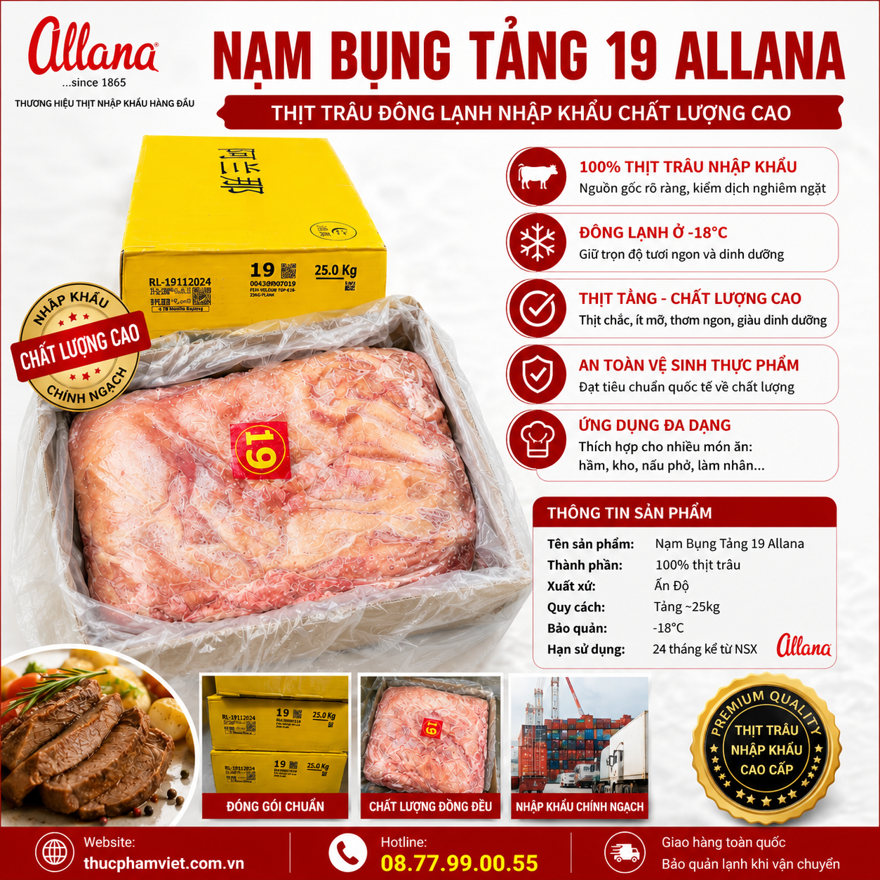 Nạm Bụng Tảng 19 Allana