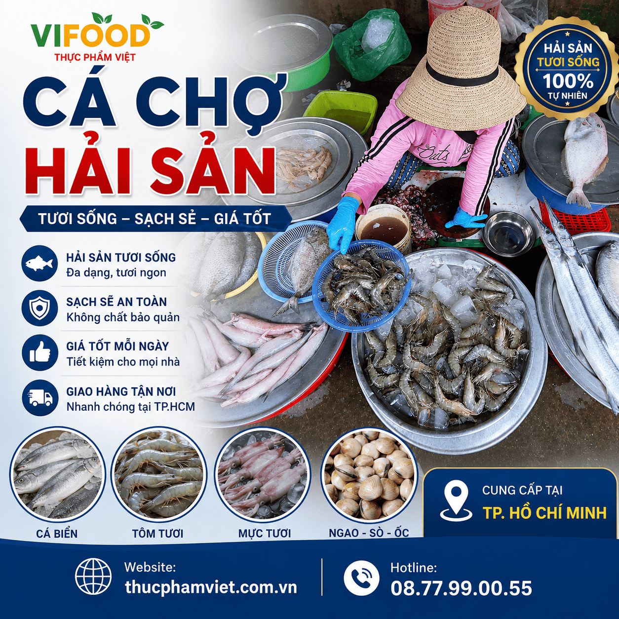 Chợ Hải Sản | Địa Chỉ Mua Hải Sản Tươi Sống Giá Sỉ, Giao Nhanh Toàn Quốc