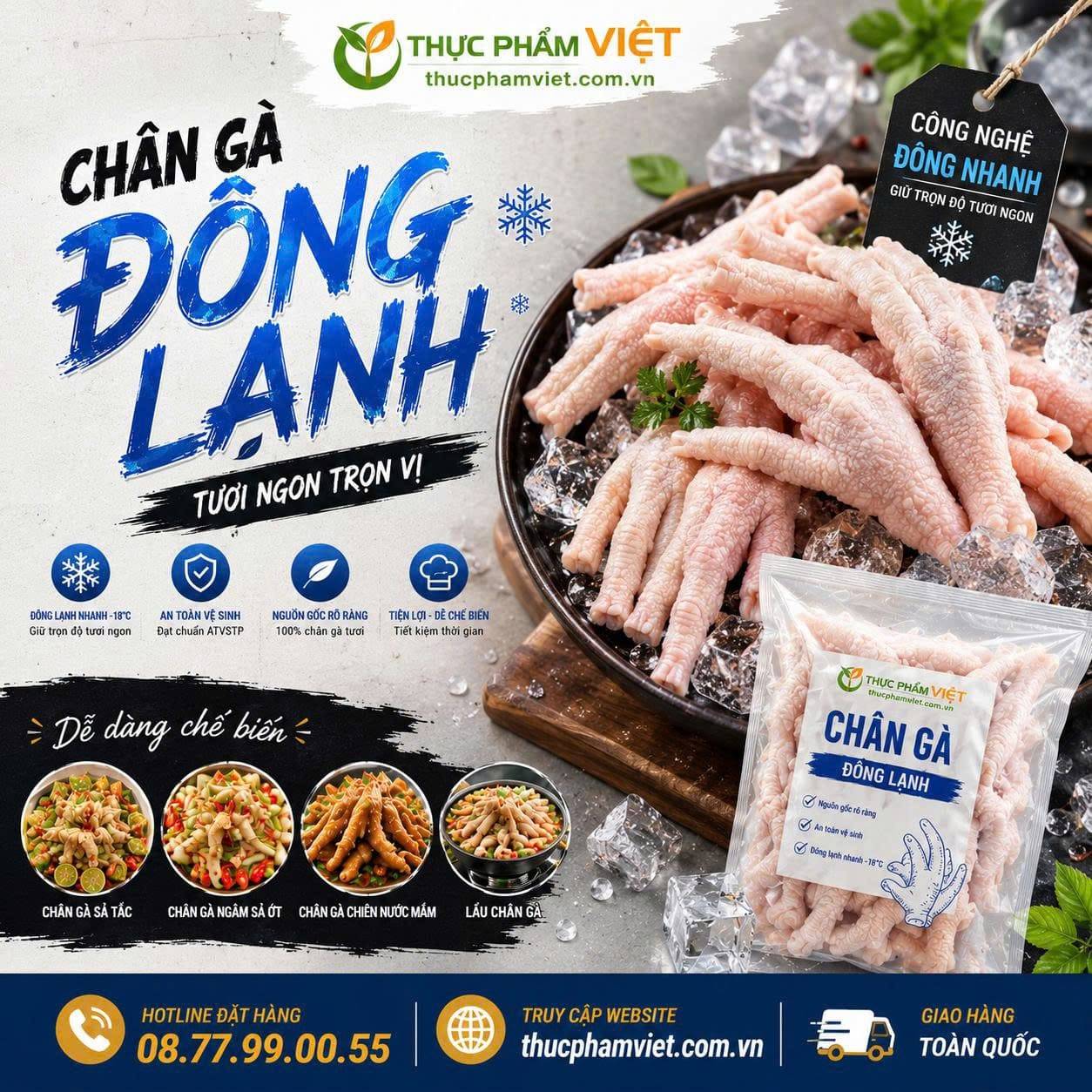 Mua sỉ Chân gà đông lạnh tại Xã Trừ Văn Thố