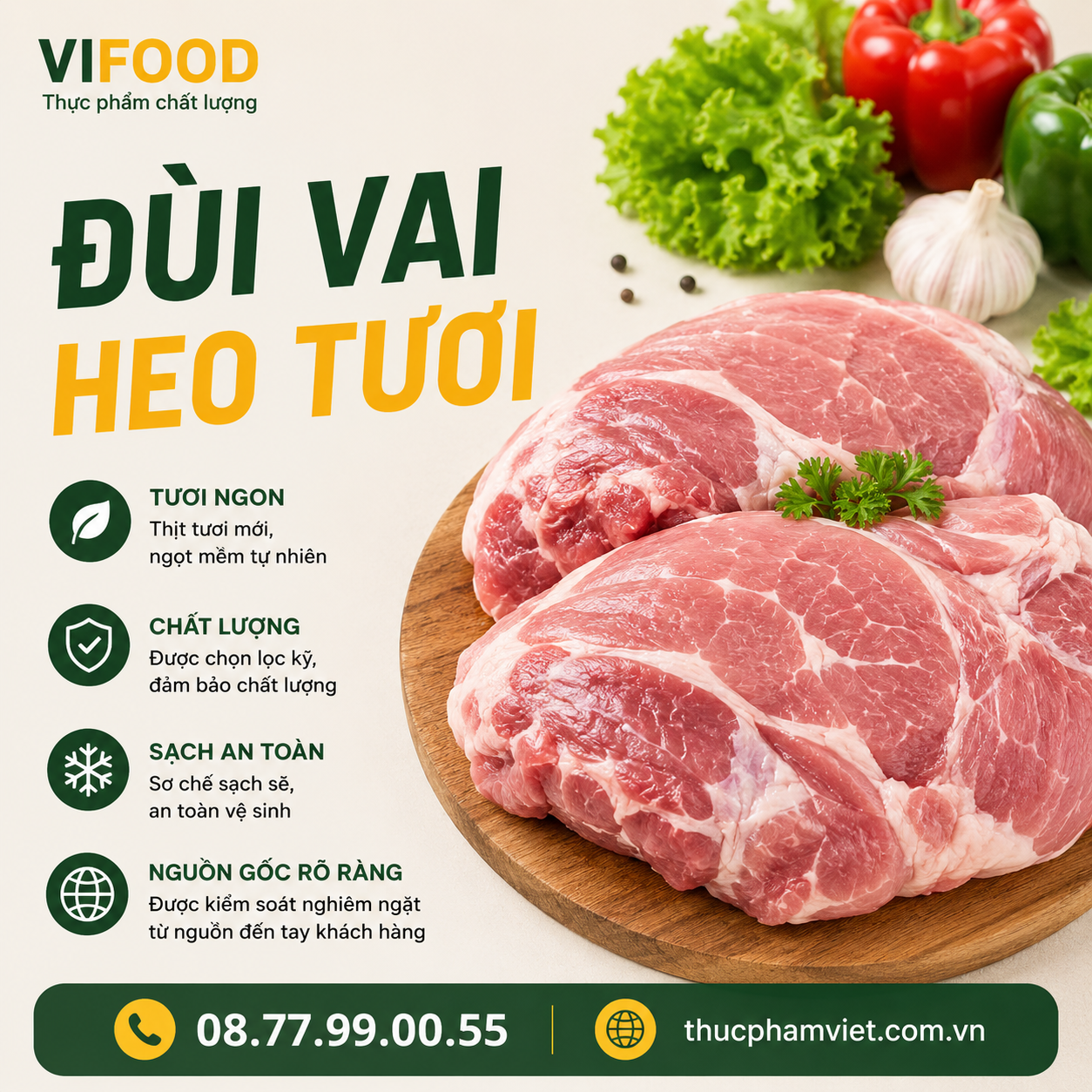 Đùi Vai Heo Tươi