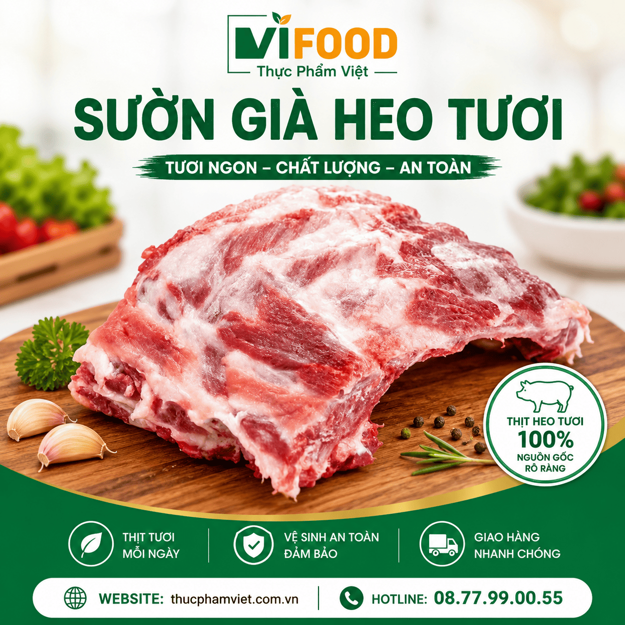 Sườn Già Heo Tươi