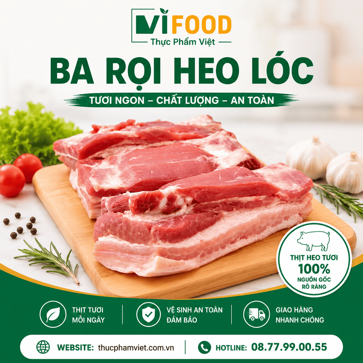 Ba Rọi Heo Lóc