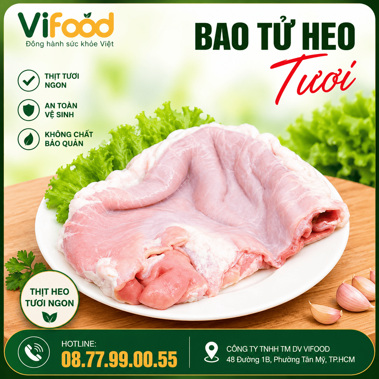Bao Tử Heo Tươi