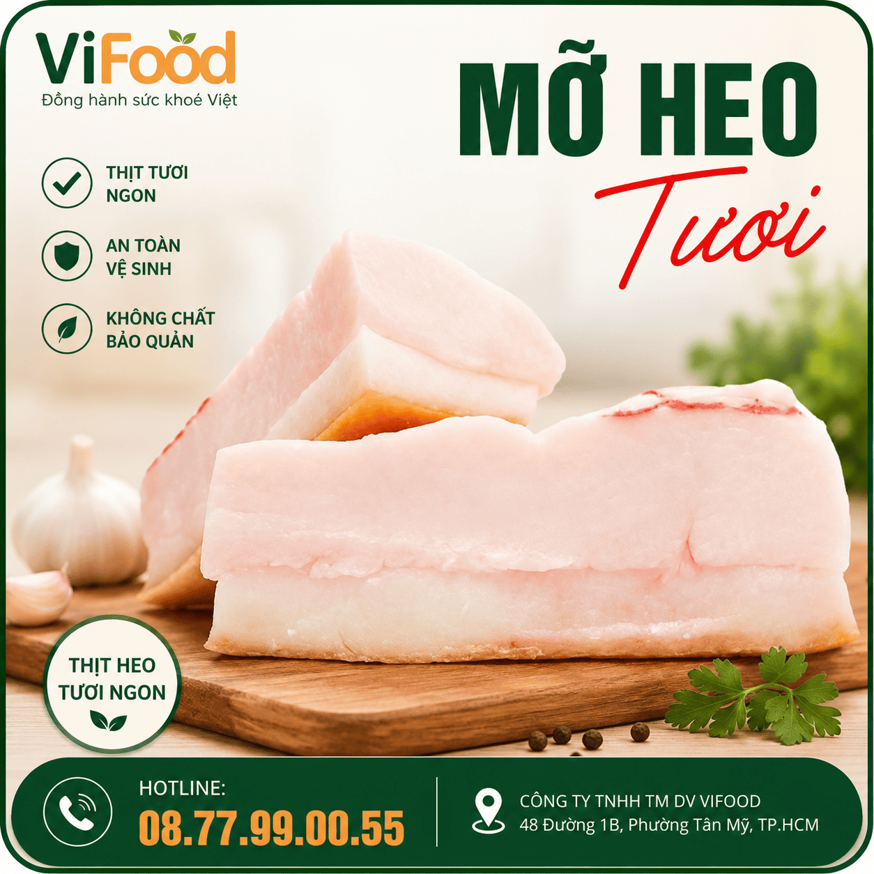 Mỡ Heo Tươi
