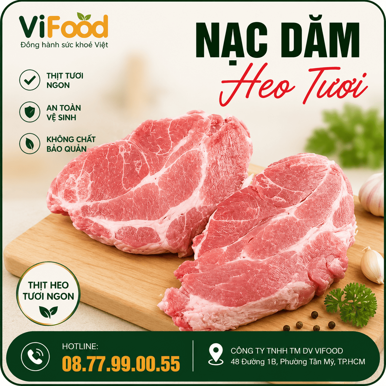 Nạc Dăm Heo Tươi