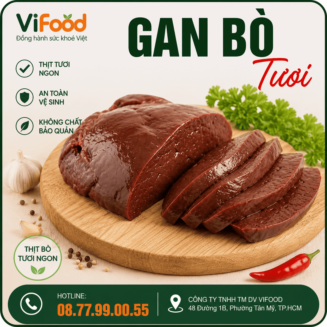 Gan Bò Tươi
