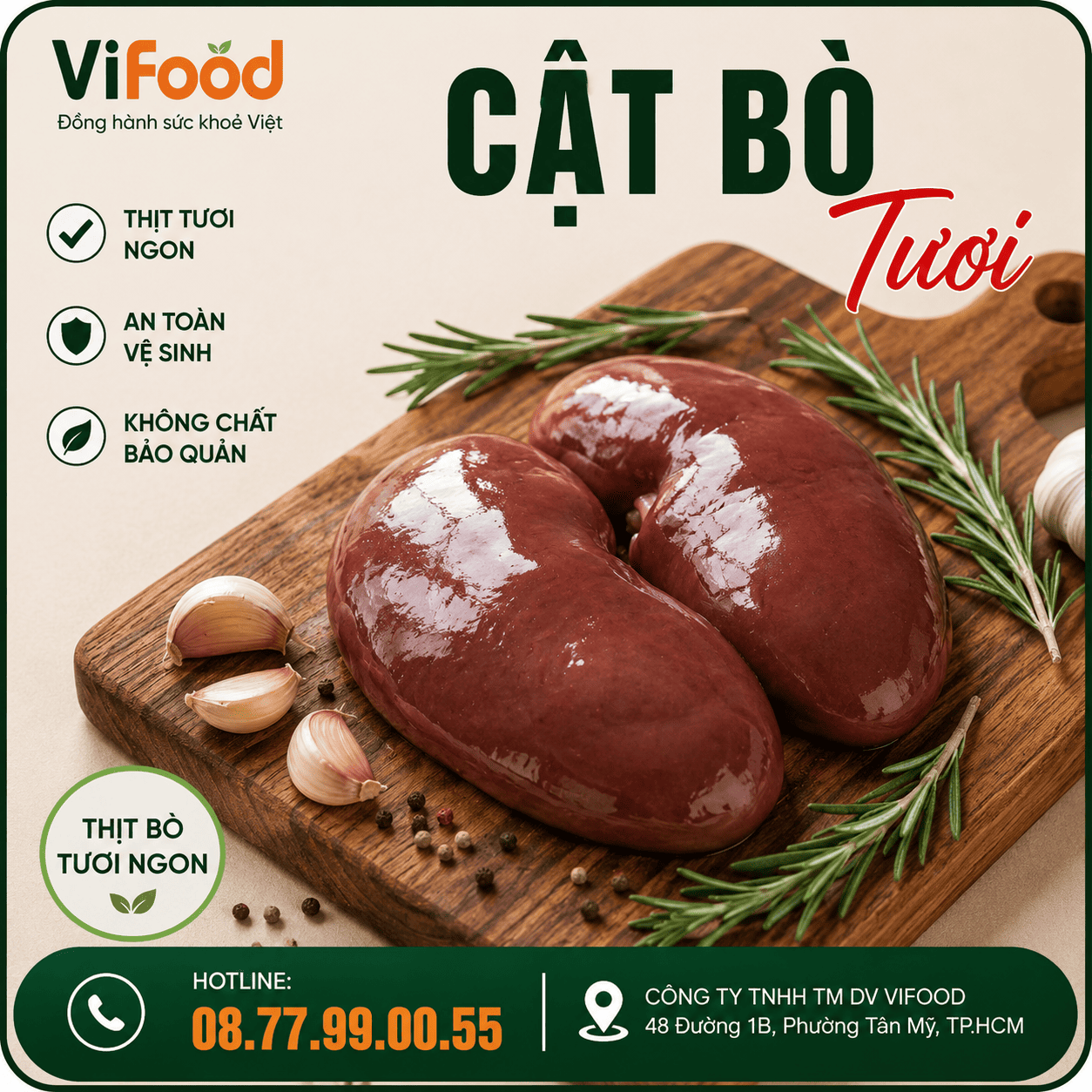 Cật bò tươi