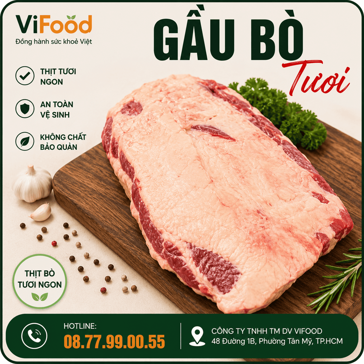 Gầu Bò Tươi