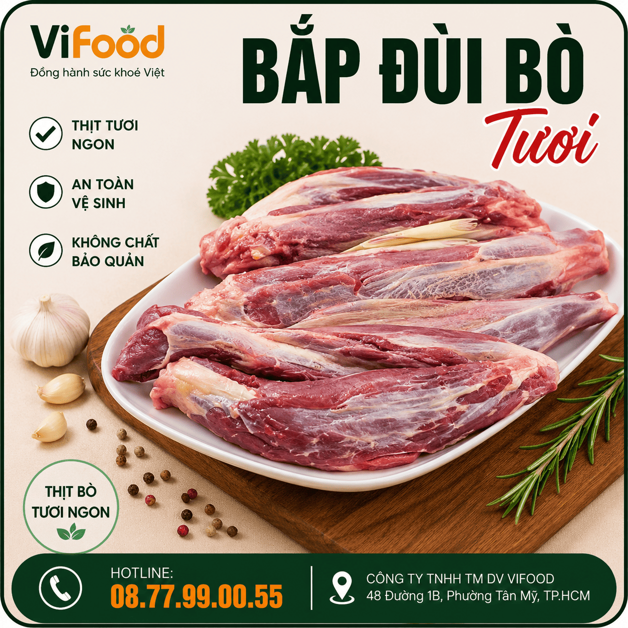 Bắp Đùi Bò Tươi
