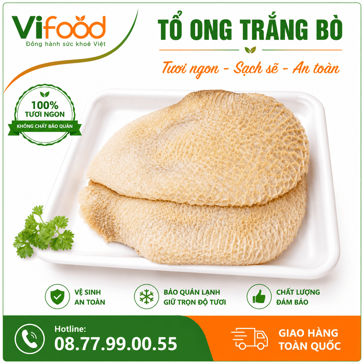 Tổ ong trắng bò tươi