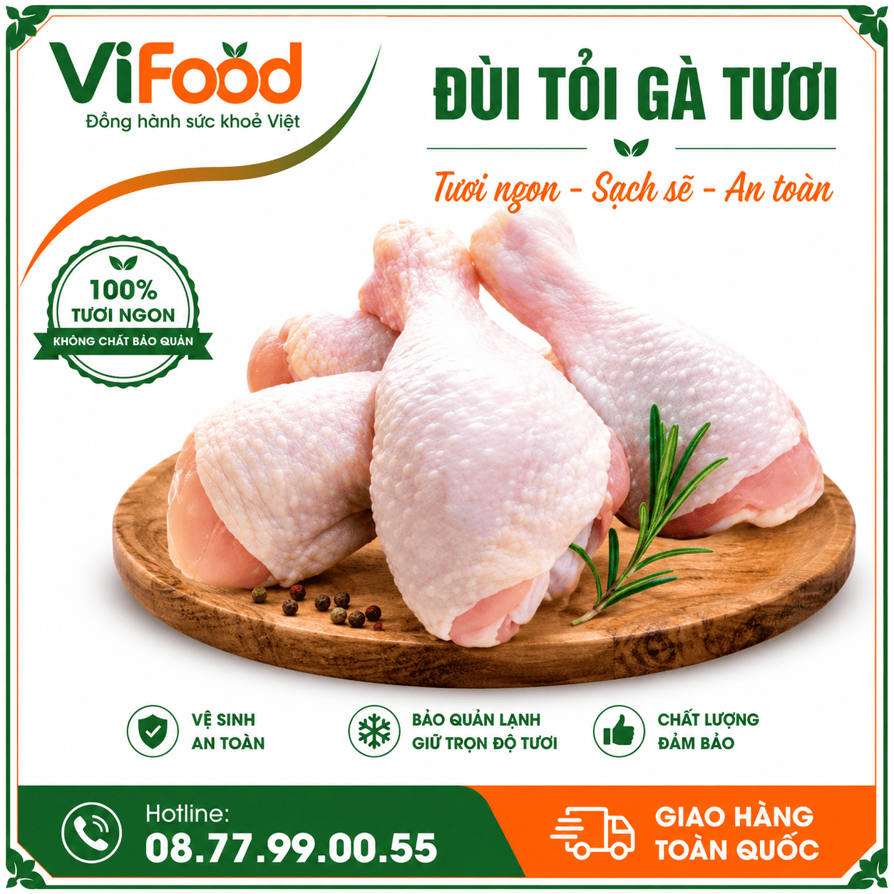 Đùi tỏi gà