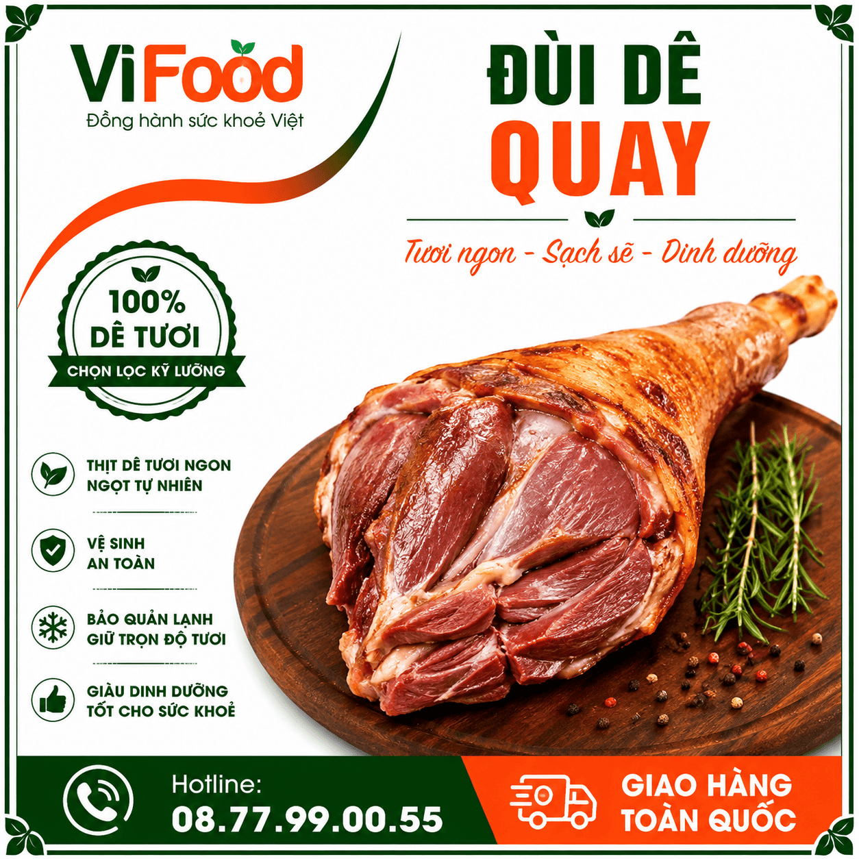 Đùi Dê Quay