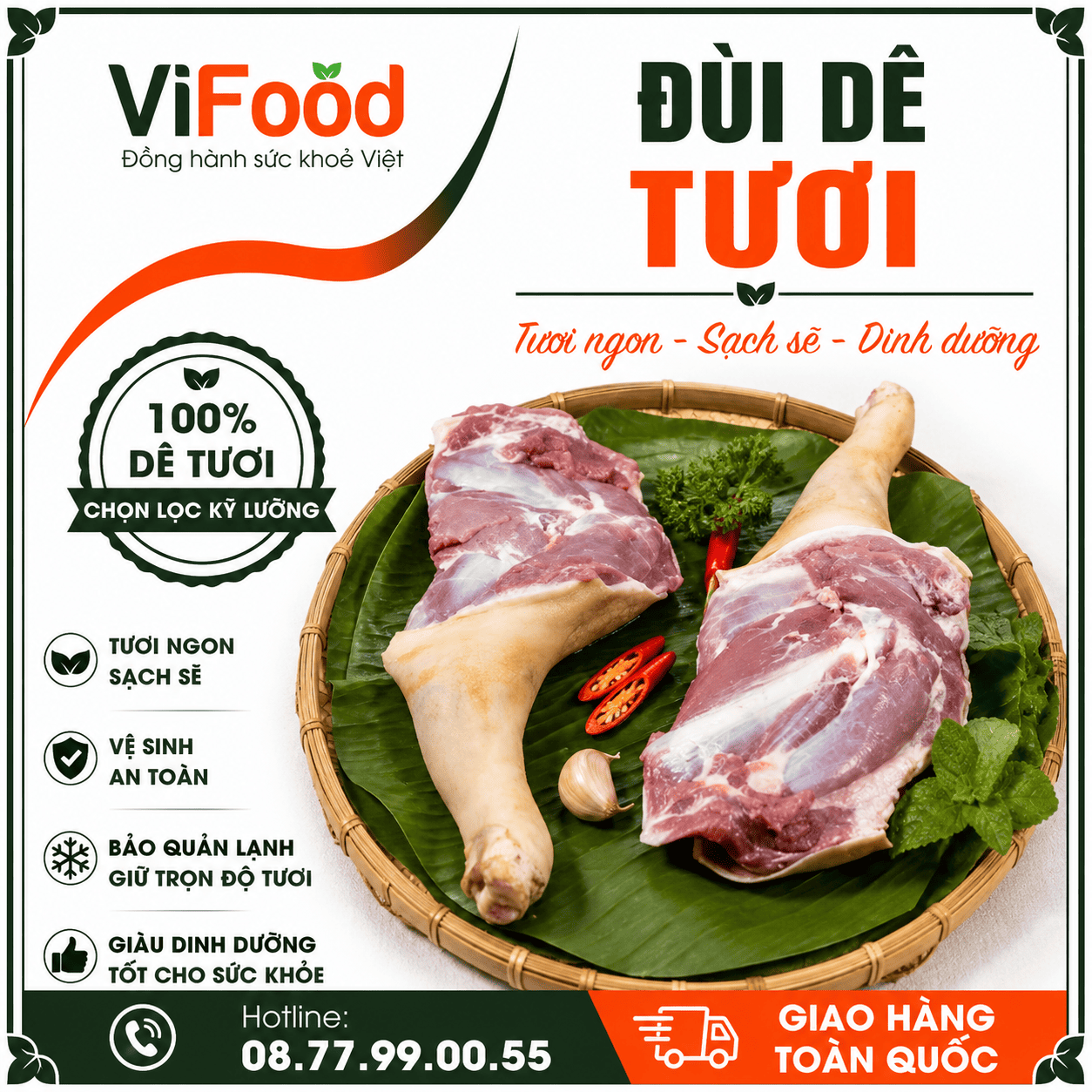 Đùi dê tươi
