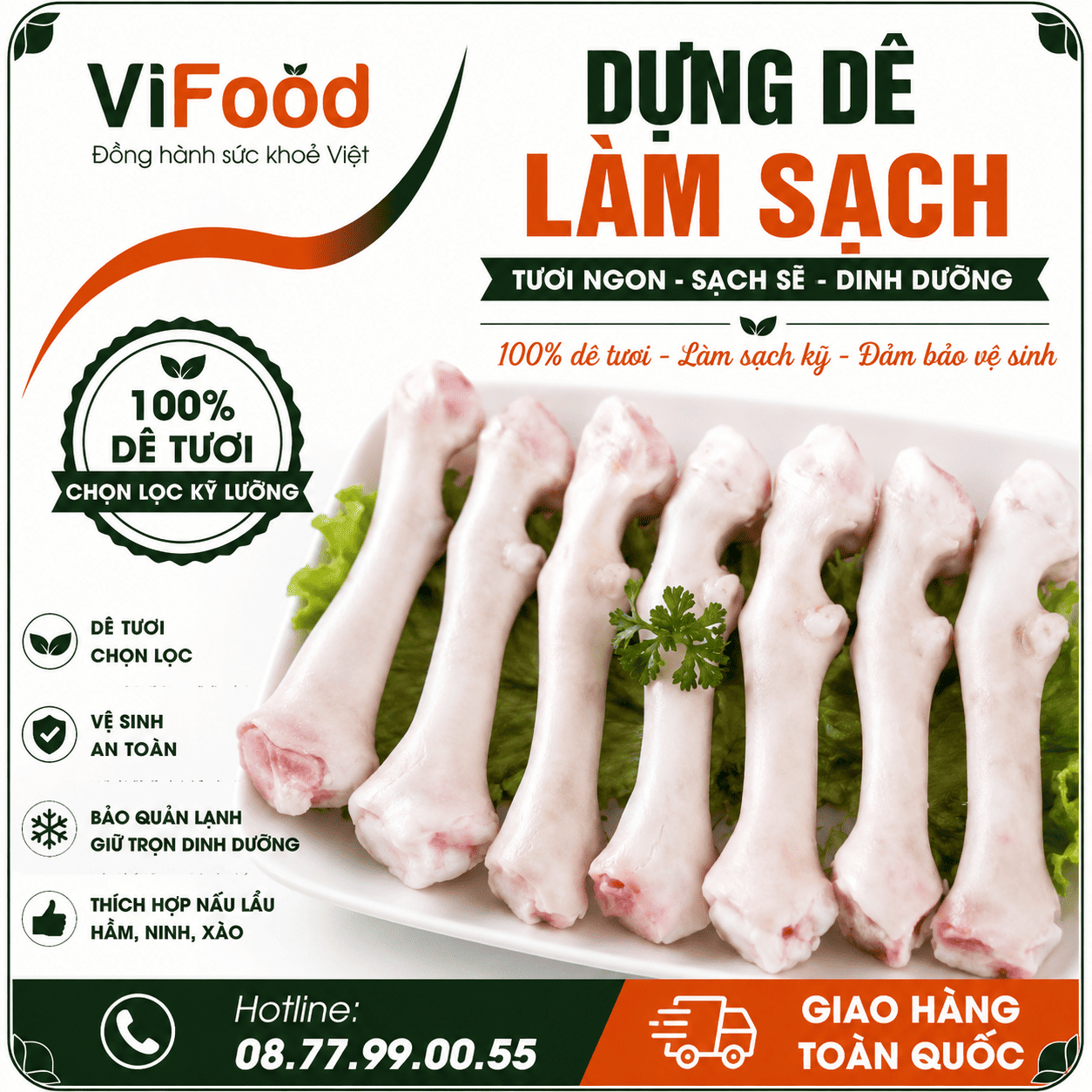 Dựng dê làm sạch