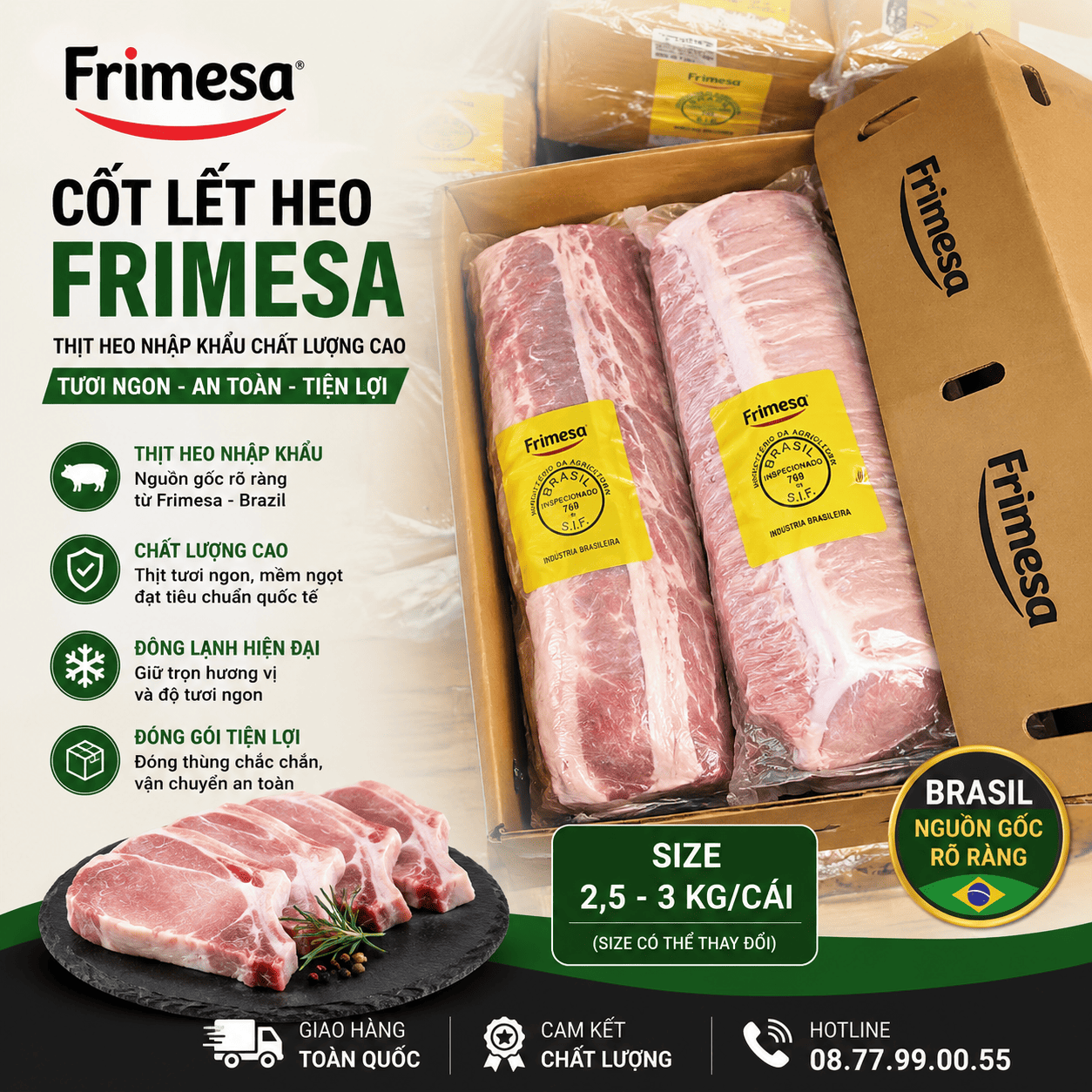 Cốt lết heo Frimesa