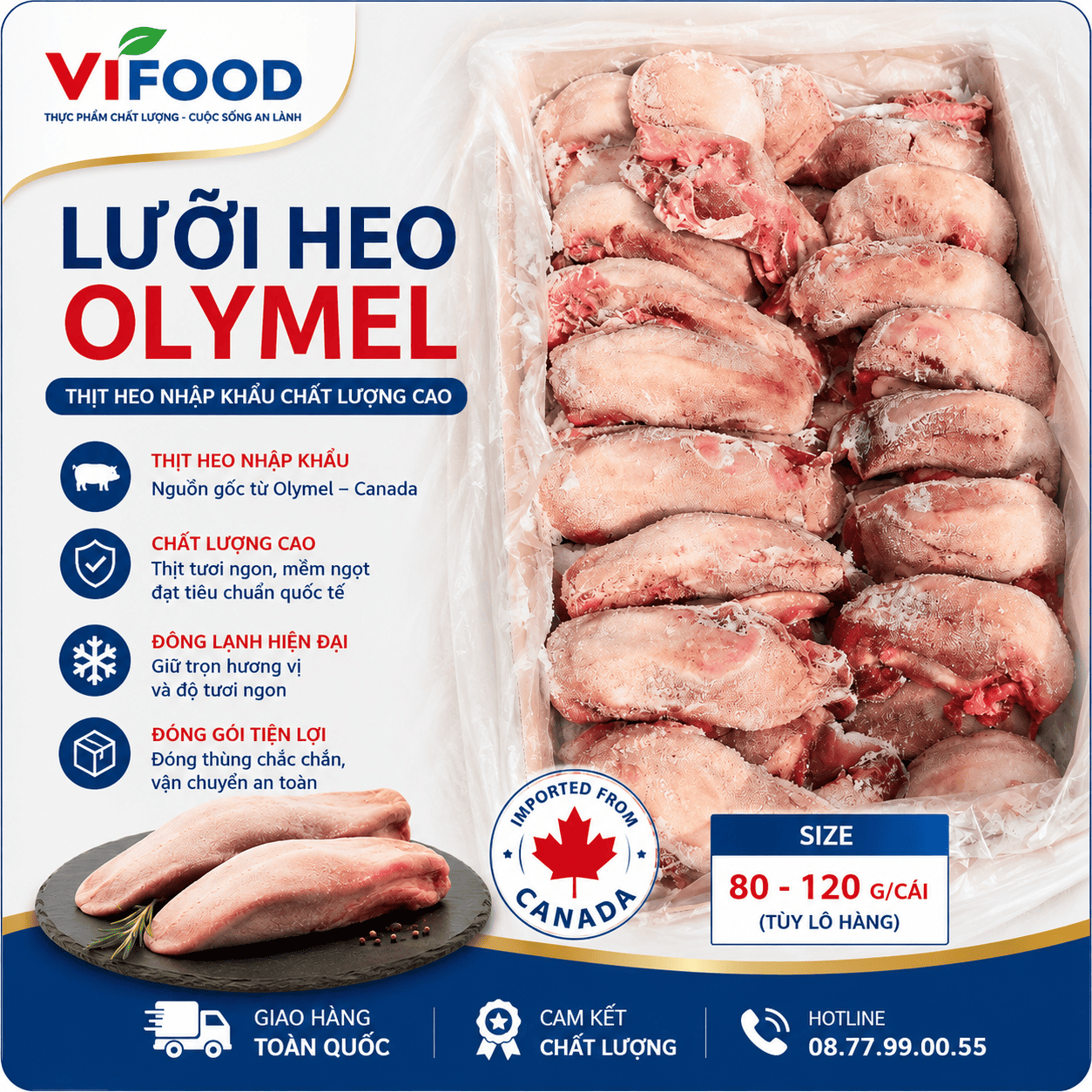 Lưỡi heo Olymel