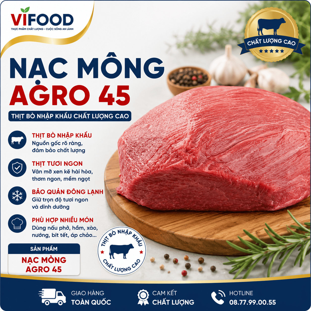 Nạc Mông Agro 45