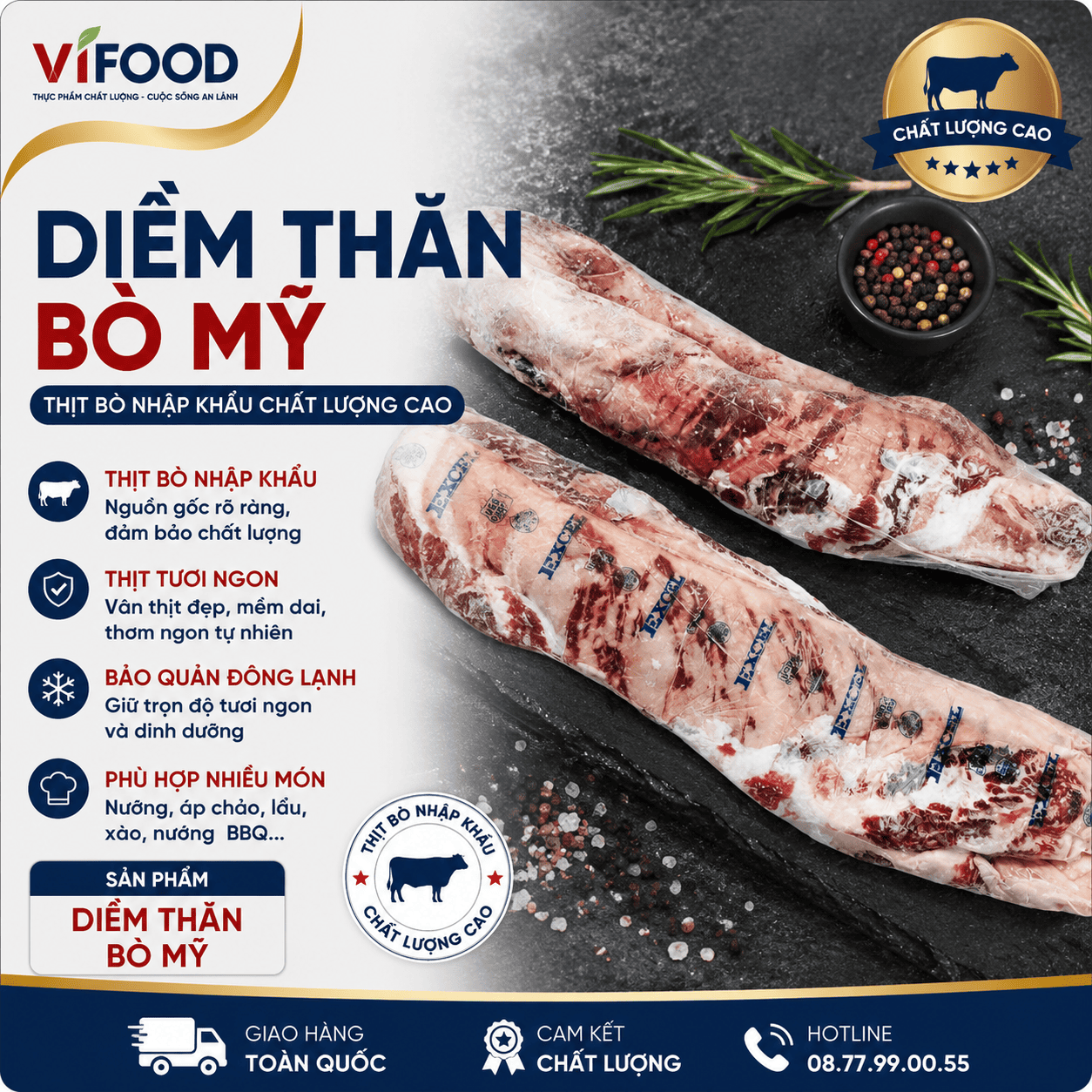 Diềm Thăn Bò Mỹ