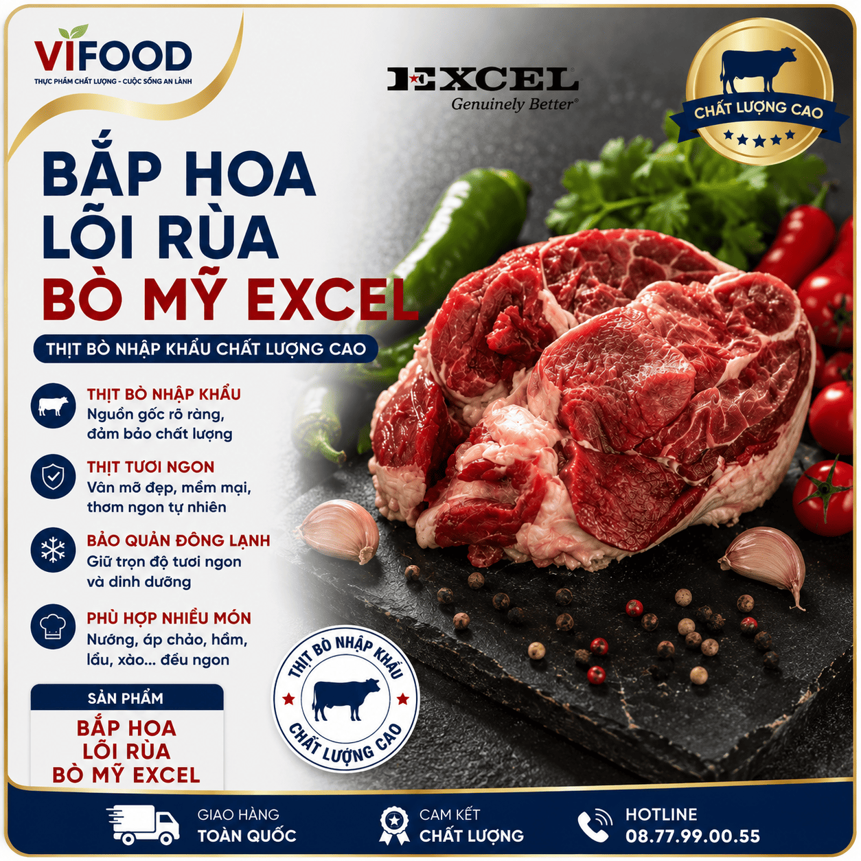Bắp hoa lõi rùa bò mỹ Excel