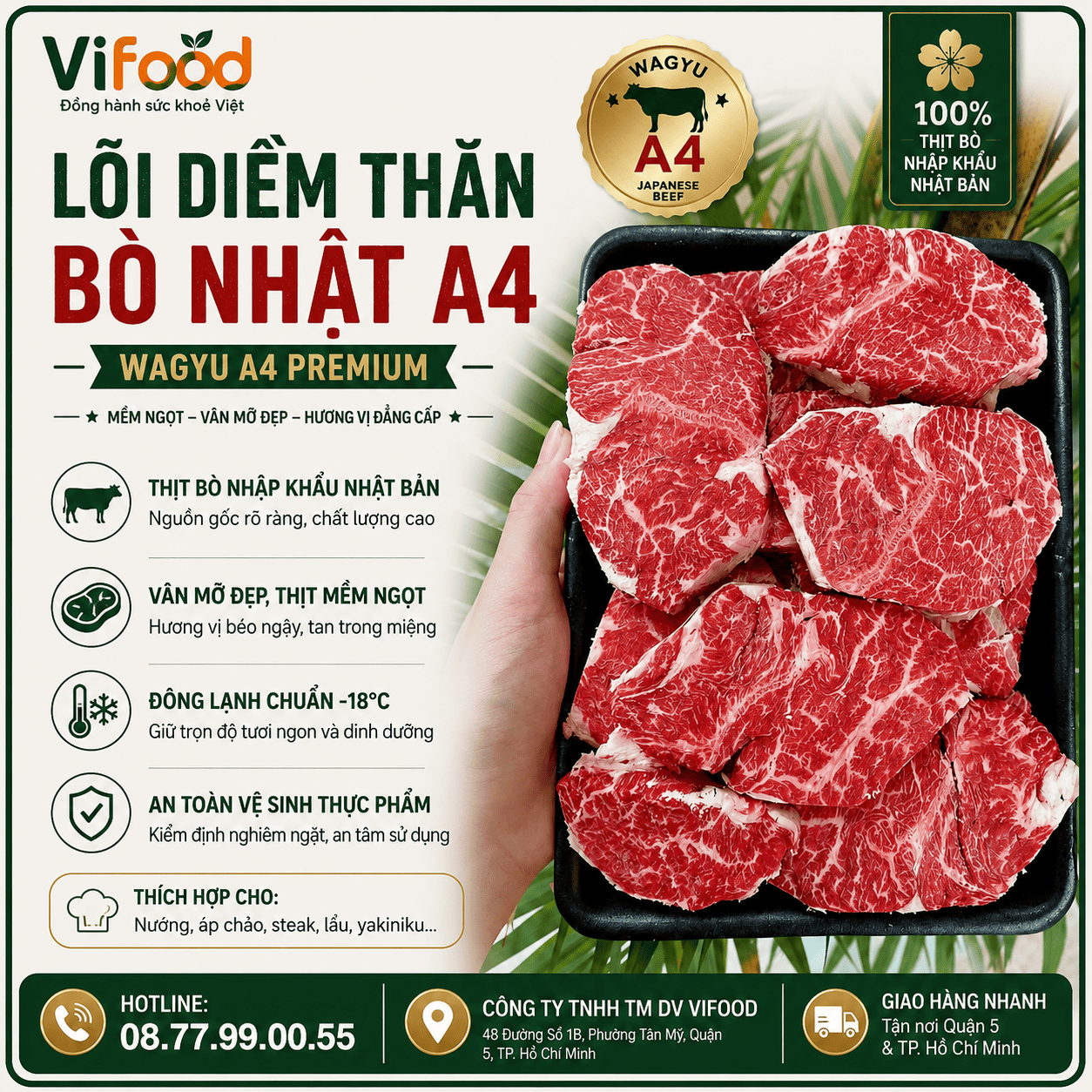 Lõi Diềm Thăn Bò Nhật A4