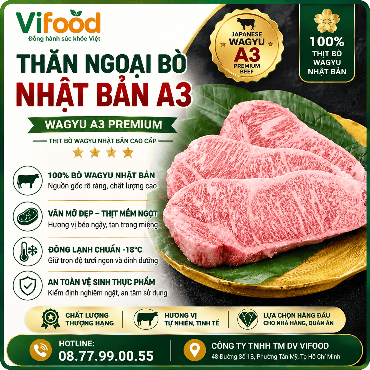 Thăn Ngoại Bò Nhật A3