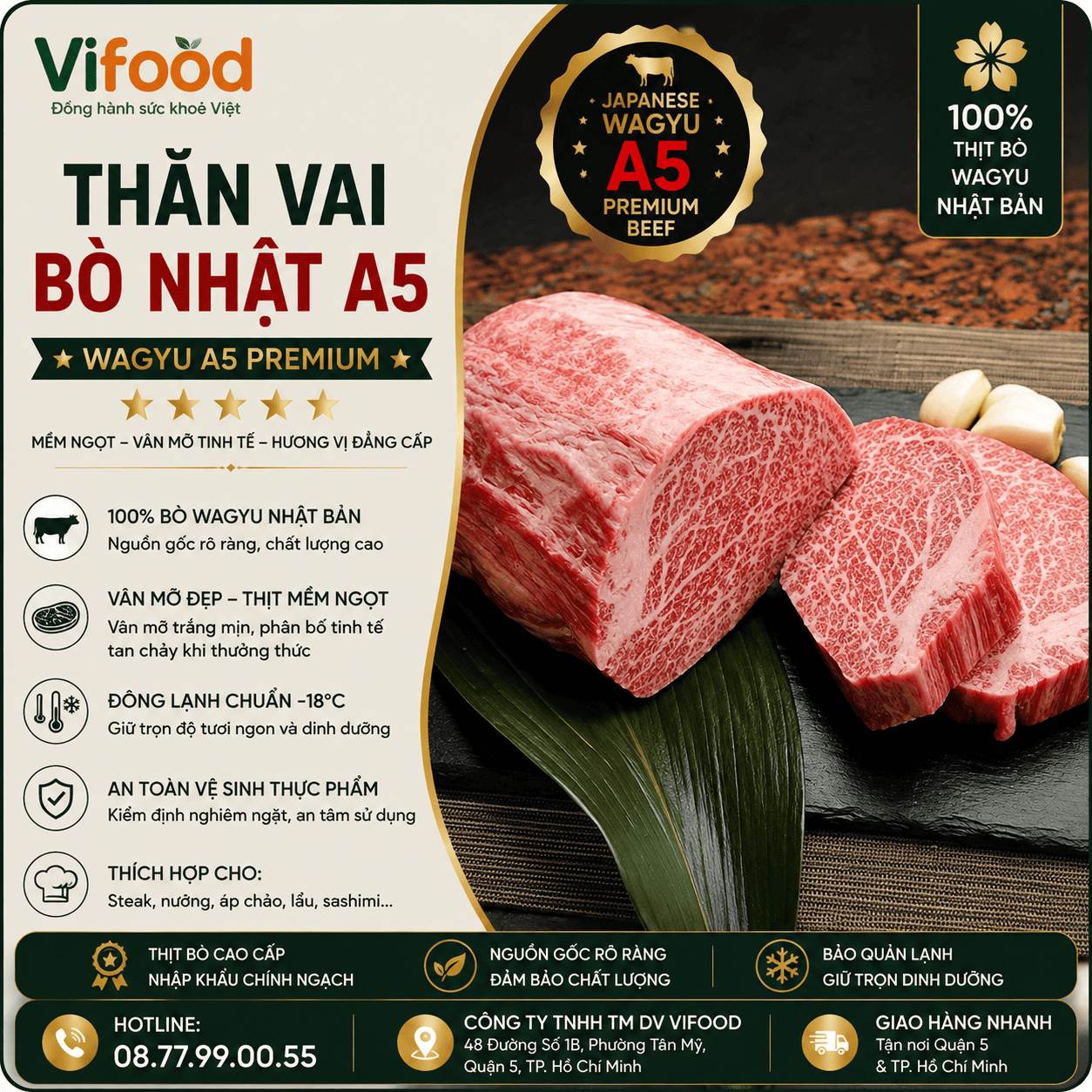 Thăn Vai Bò Nhật A5