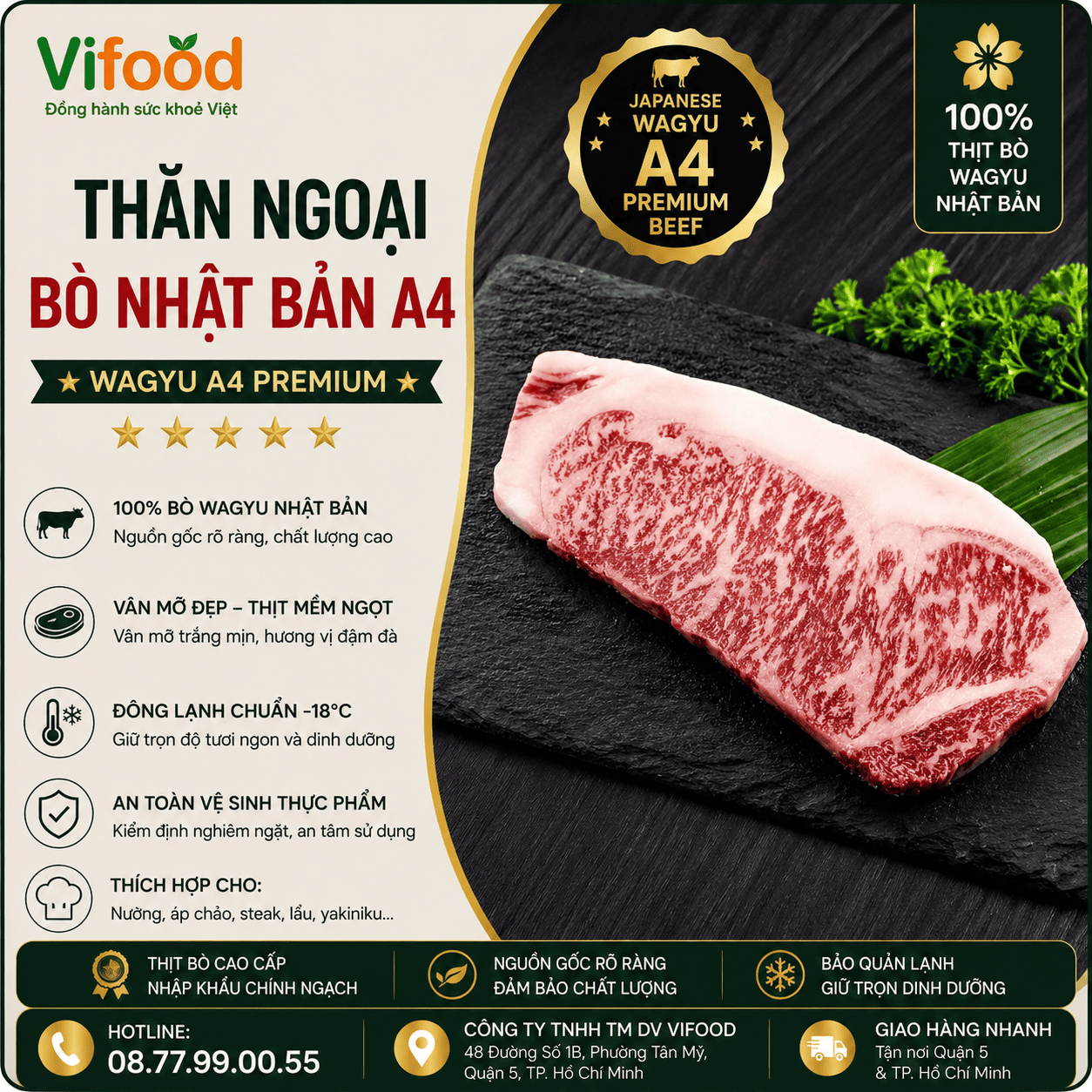 Thăn Ngoại Bò Nhật Bản A4