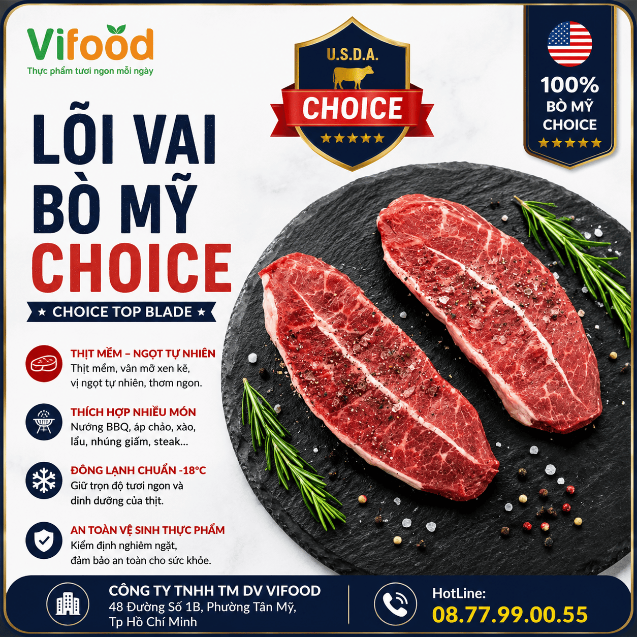 Lõi Vai Bò Mỹ Choice - Choice Top Blade