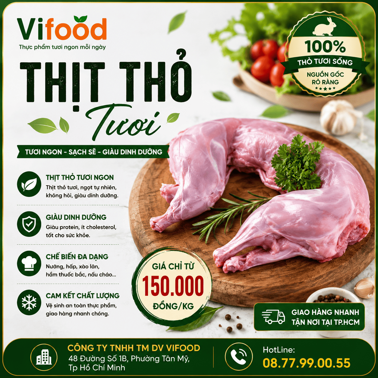 Thịt Thỏ Tươi