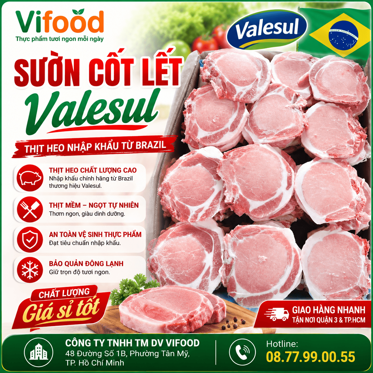 Sườn cốt lết Valesul