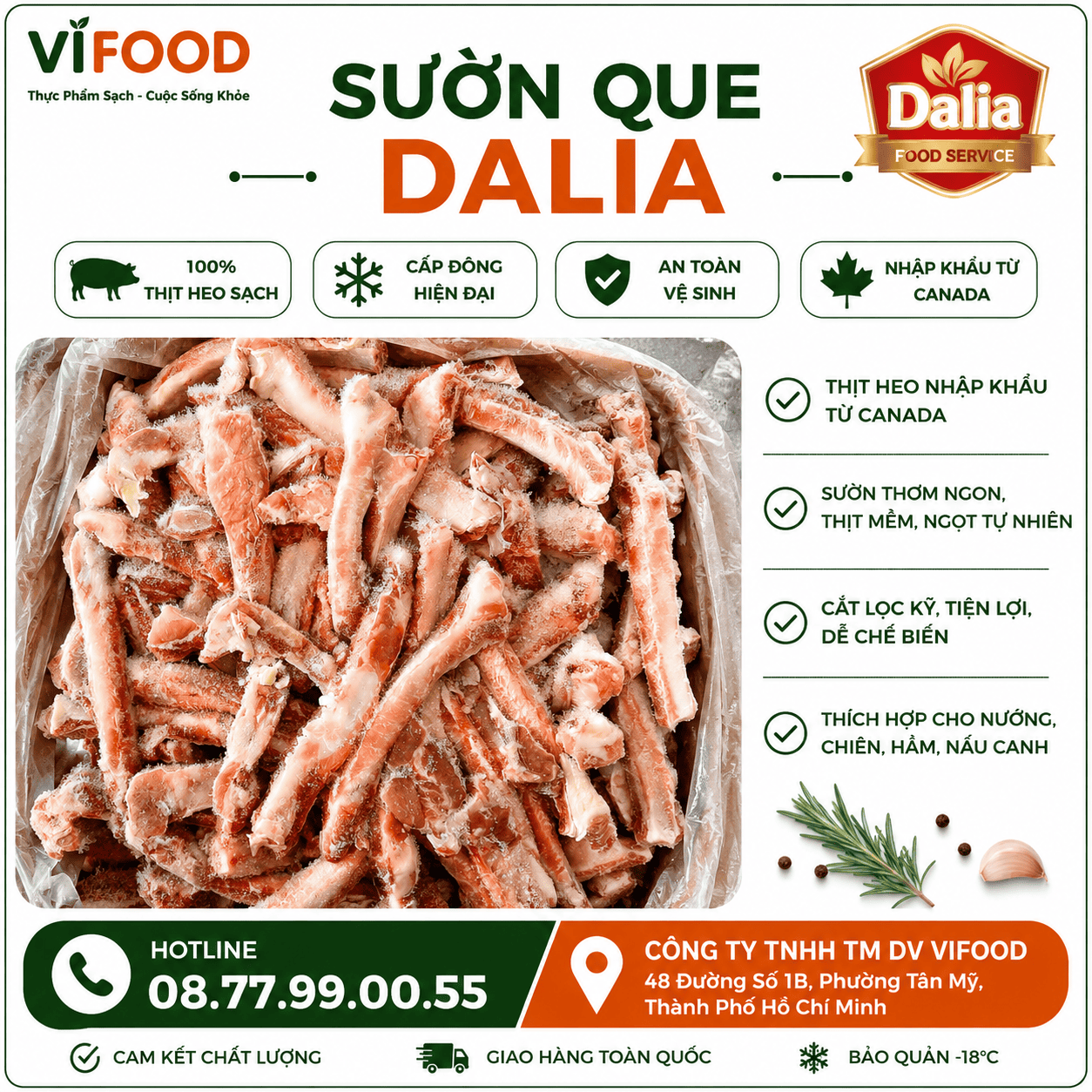 Sườn que Dalia